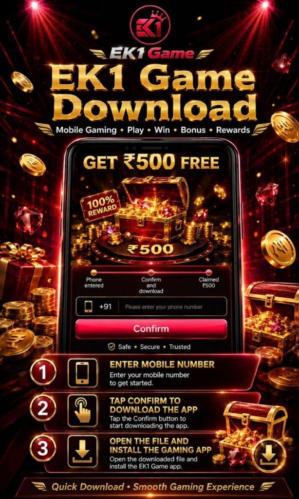 EK1 Game download for Android mobile gaming with bonus rewards and app access